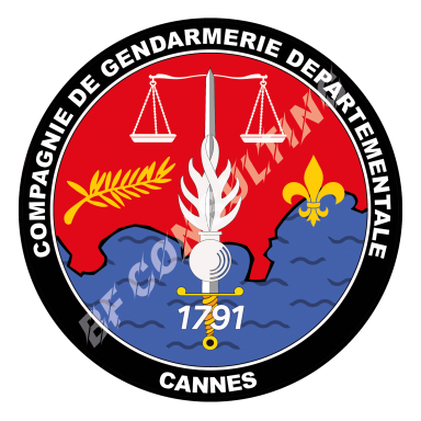Ecusson Compagnie de Gendarmerie de Cannes