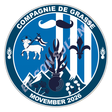 Ecusson Movember 2026 - Gendarmerie Grasse